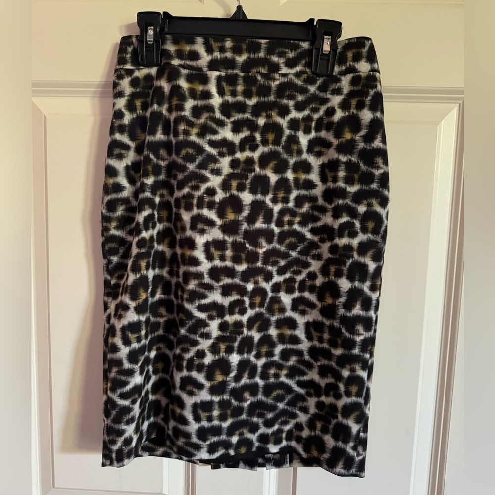 Ann Taylor Leopard Print Skirt
